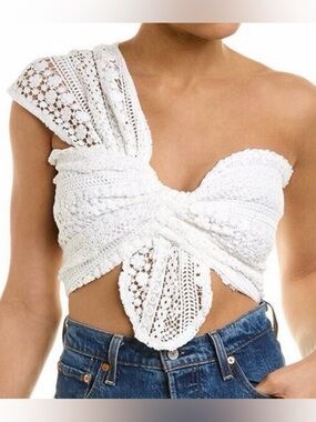 JUST BEE QUEEN Bali sol lace crop top